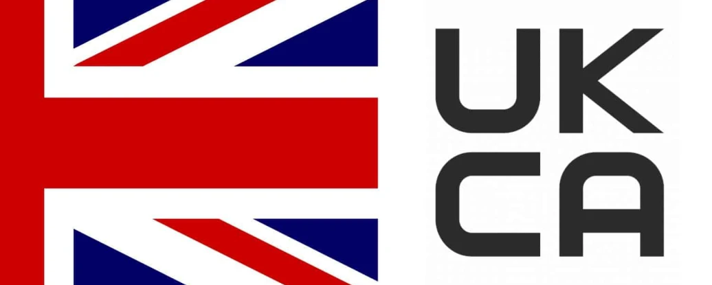 UKCA and half England flag