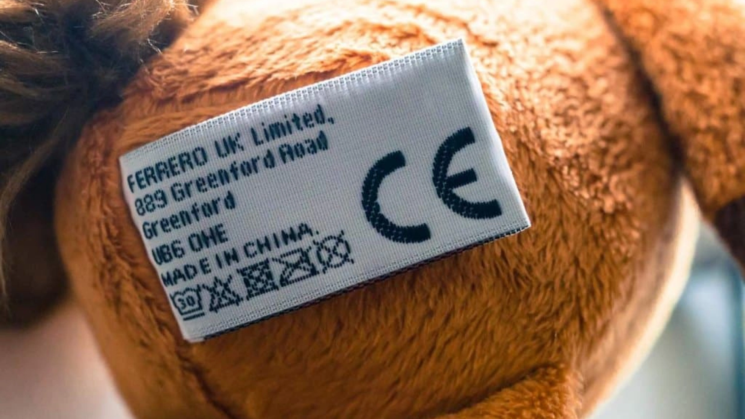 UKCA Marked on a teddy bear