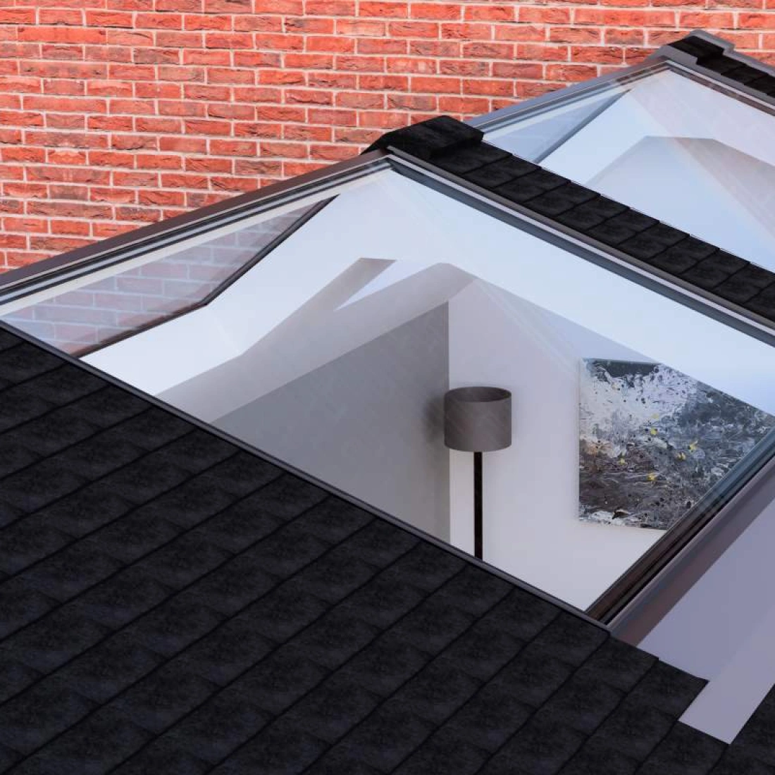 Glass Ridge Window Fixed Ridge Window | Glazing Vision Rooflights & Roof Windows